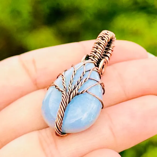 Blue_Angelite_Healing_Gemstone_Copper_Wire_Wrap_Black_Oxidised_Chain_Pendant_(1.77_Cm)