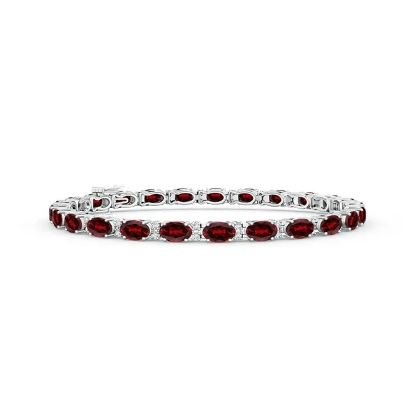 Red_Garnet_925_Sterling_Pure_Silver_Tennis_Bracelet