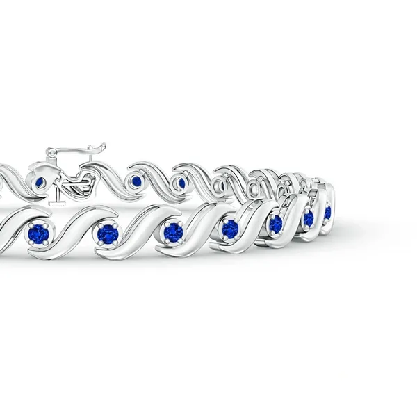 Blue_Sapphire_925_Sterling_Pure_Silver_S_Swirl_Bracelet