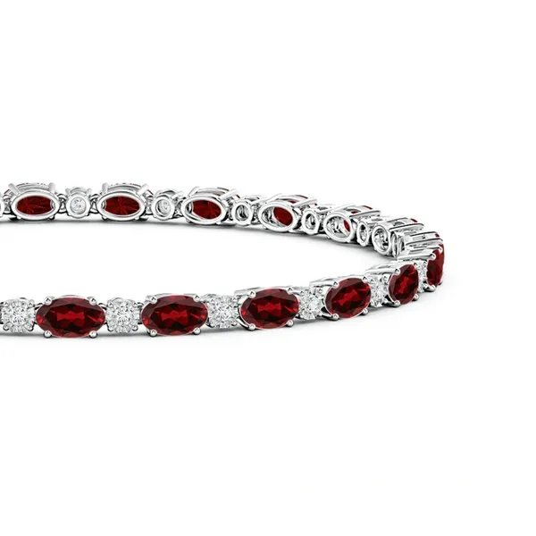 Red_Garnet_925_Sterling_Pure_Silver_Tennis_Bracelet