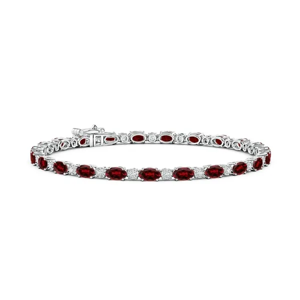 Red_Garnet_925_Sterling_Pure_Silver_Tennis_Bracelet