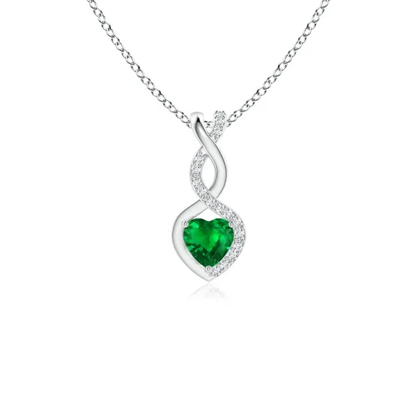 Green_Emerald_925_Pure_Sterling_Silver_Heart_Infinity_Pendant
