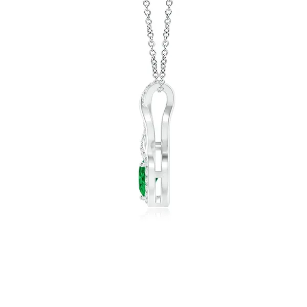 Green_Emerald_925_Pure_Sterling_Silver_Heart_Infinity_Pendant