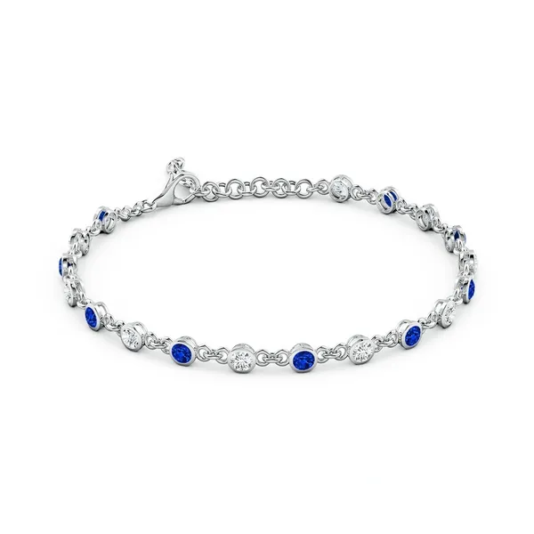 Blue_Sapphire_925_Sterling_Pure_Silver_Tennis_Bracelet