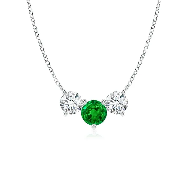 Green_Emerald_925_Pure_Silver_Trio_Necklace