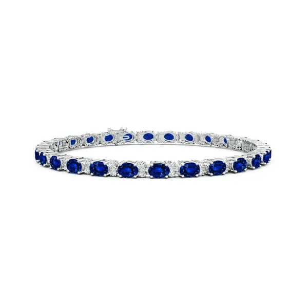 Blue_Sapphire_925_Sterling_Pure_Silver_Tennis_Bracelet