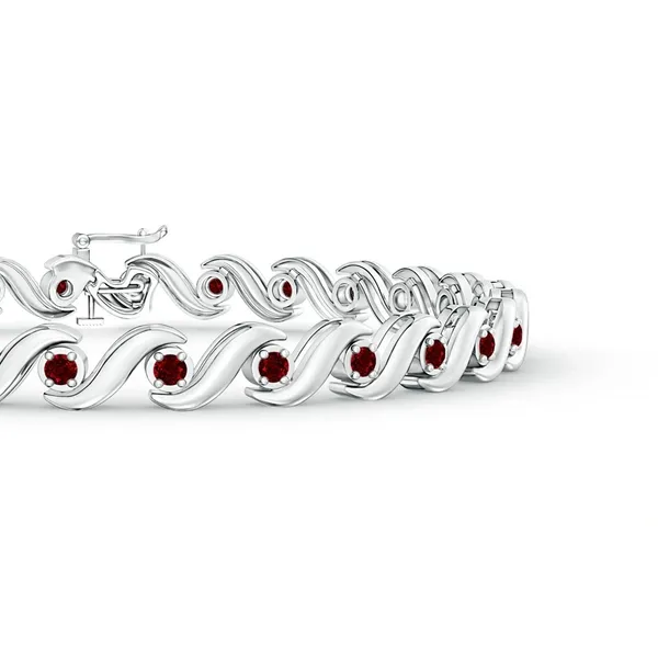 Red_Ruby_925_Sterling_Pure_Silver_S_Swirl_Bracelet