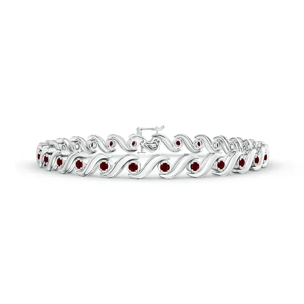 Red_Ruby_925_Sterling_Pure_Silver_S_Swirl_Bracelet