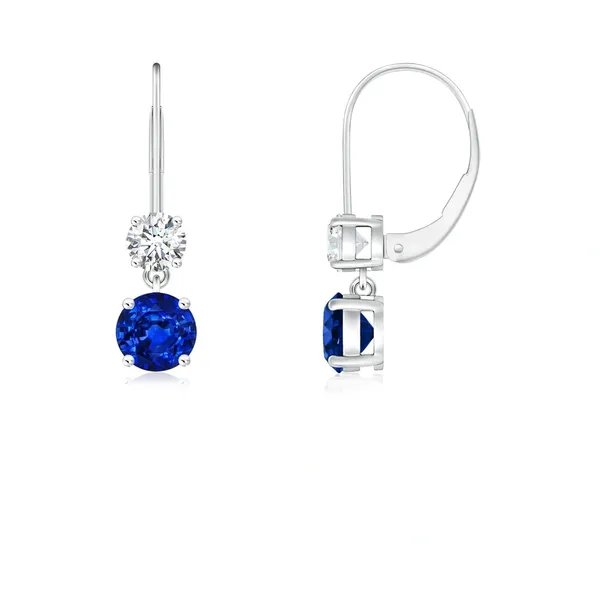 Blue_Sapphire_925_Sterling_Silver_Cluster_Set_Dangle_Earring
