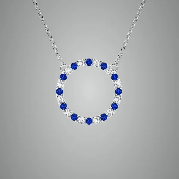 Blue_Sapphire_925_Pure_Silver_Open_Circle_Eternity_Necklace