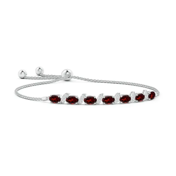 Red_Garnet_925_Sterling_Pure_Silver_Bolo_Bracelet