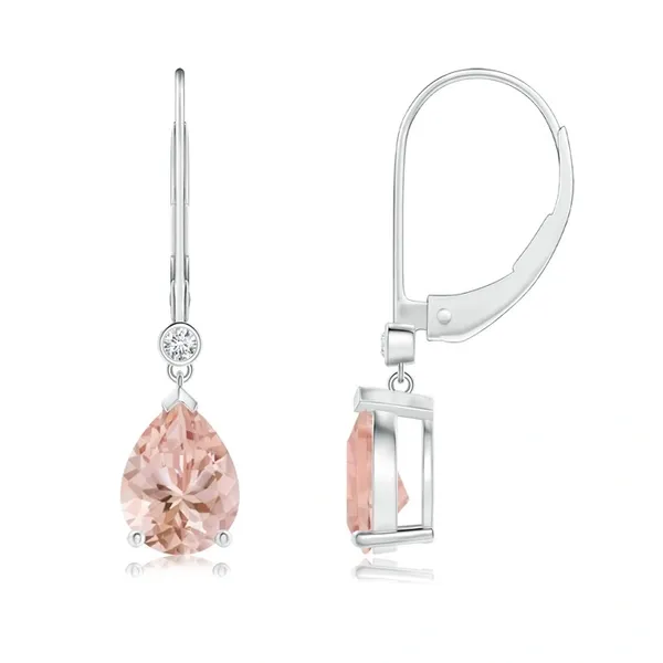 Peach_Morganite_925_Sterling_Silver_Prong_Set_Drop_Earring