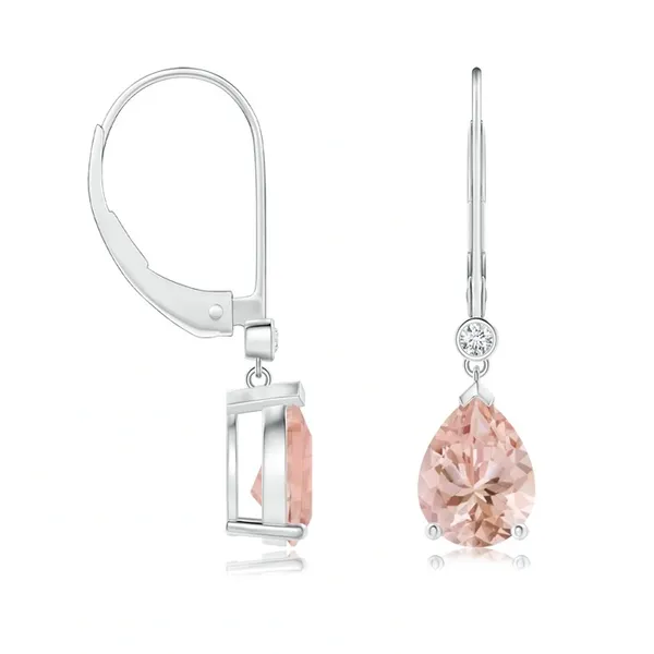 Peach_Morganite_925_Sterling_Silver_Prong_Set_Drop_Earring