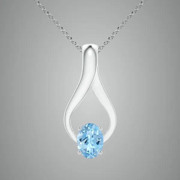 Blue_Aquamarine_925_Pure_Sterling_Silver_Oval_Wishbone_Pendant