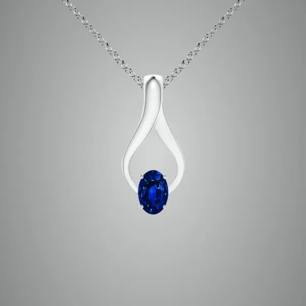 Blue_Sapphire_925_Pure_Sterling_Silver_Oval_Wishbone_Pendant