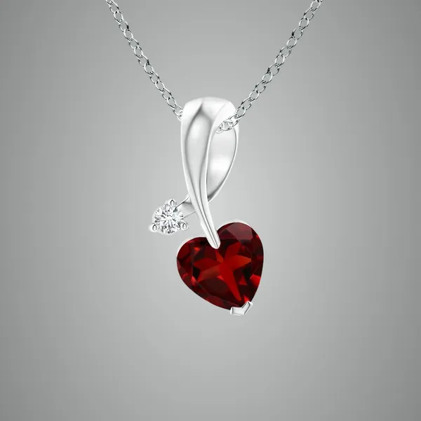 Red_Garnet_925_Pure_Sterling_Silver_Heart_Ribbon_Pendant