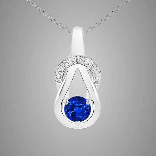 Blue_Sapphire_925_Pure_Sterling_Silver_Round_Infinity_Knot_Pendant