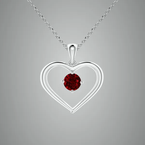 Red_Ruby_925_Pure_Sterling_Silver_Round_Open_Heart_Pendant