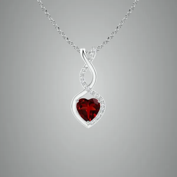 Red_Garnet_925_Pure_Sterling_Silver_Heart_Infinity_Pendant
