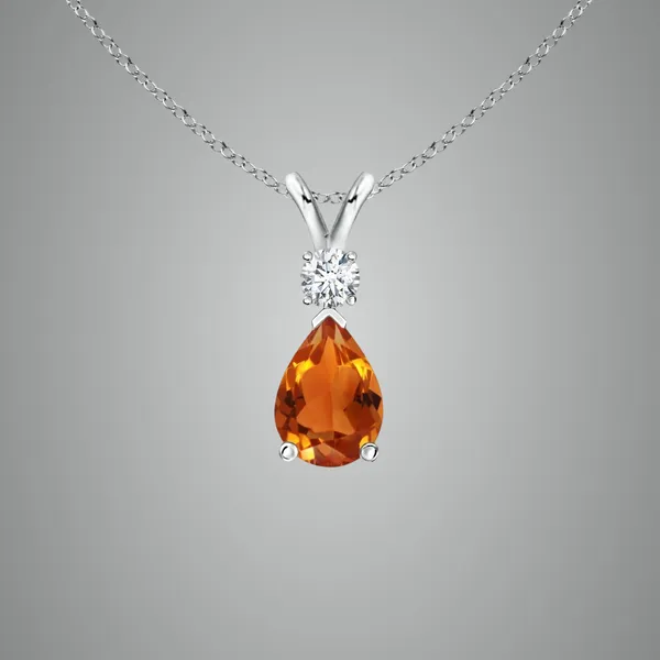 Yellow_Citrine_925_Pure_Sterling_Silver_Pear_Teardrop_Pendant
