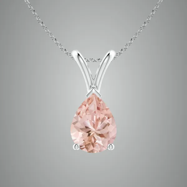 Peach_Morganite_925_Pure_Sterling_Silver_Pear_V-Bale_Pendant