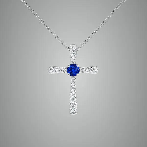 Blue_Sapphire_925_Pure_Sterling_Silver_Round_Cross_Pendant