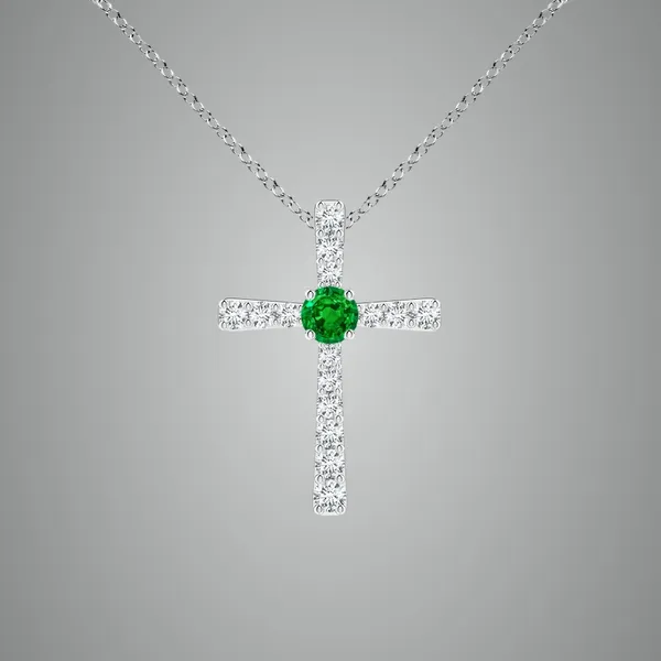 Green_Emerald_925_Pure_Sterling_Silver_Round_Cross_Pendant