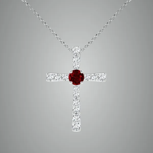 Red_Ruby_925_Pure_Sterling_Silver_Round_Cross_Pendant