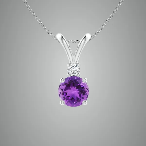 Purple_Amethyst_925_Pure_Sterling_Silver_Round_V-Bale_Pendant