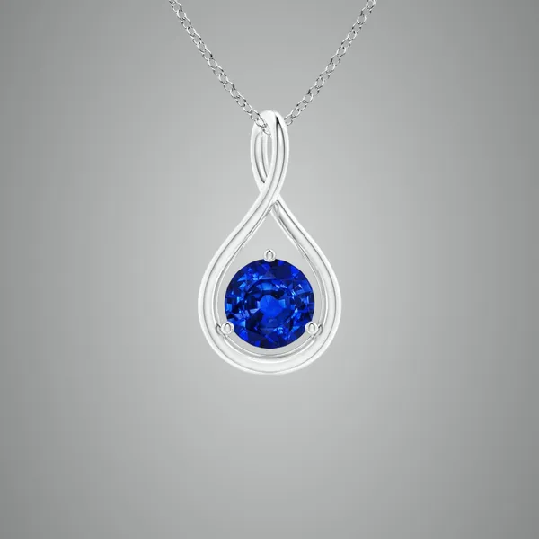 Blue_Sapphire_925_Pure_Sterling_Silver_Round_Infinity_Twist_Pendant