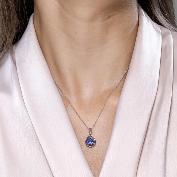 Blue_Tanzanite_925_Pure_Sterling_Silver_Round_Infinity_Twist_Pendant