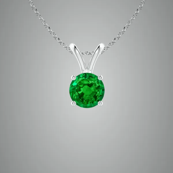 Green_Emerald_925_Pure_Sterling_Silver_Round_V-Bale_Pendant
