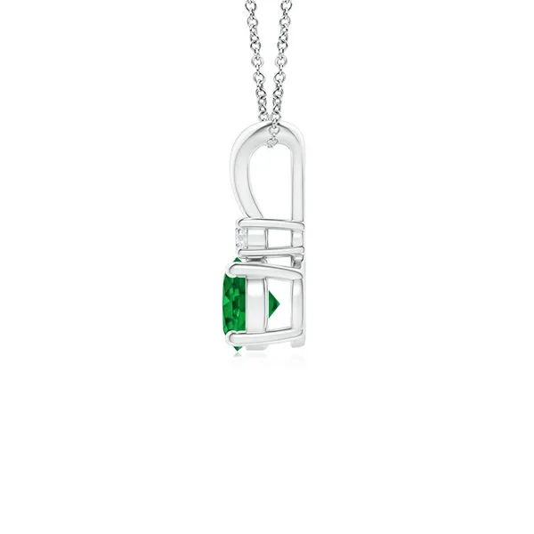 Green_Emerald_925_Pure_Sterling_Silver_Round_V-Bale_Pendant