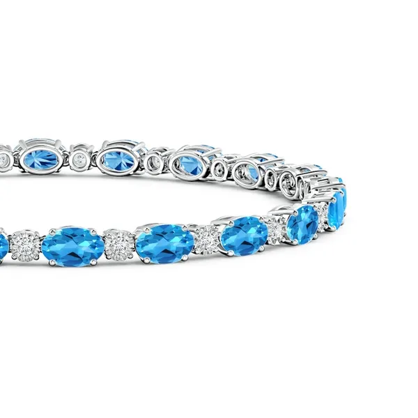 Blue_Topaz_925_Sterling_Pure_Silver_Tennis_Bracelet
