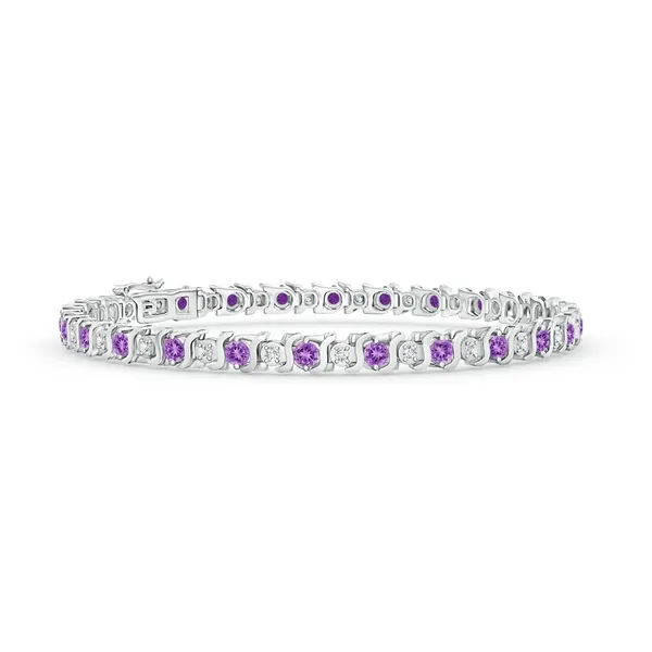 Purple_Amethyst_925_Sterling_Pure_Silver_S_Curl_Tennis_Bracelet