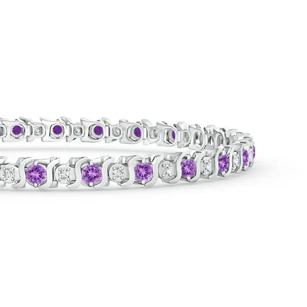 Purple_Amethyst_925_Sterling_Pure_Silver_S_Curl_Tennis_Bracelet