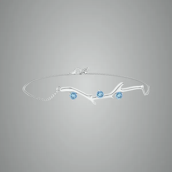 Blue_Aquamarine_925_Sterling_Pure_Silver_Tree_Branch_Bracelet