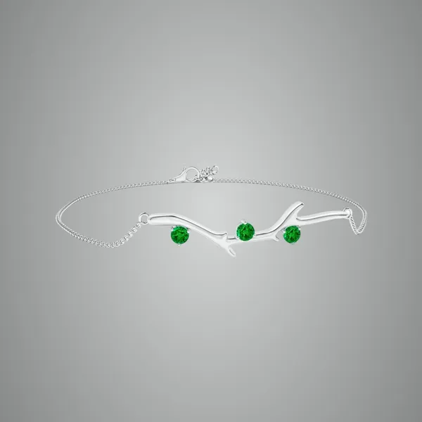 Green_Emerald_925_Sterling_Pure_Silver_Tree_Branch_Bracelet