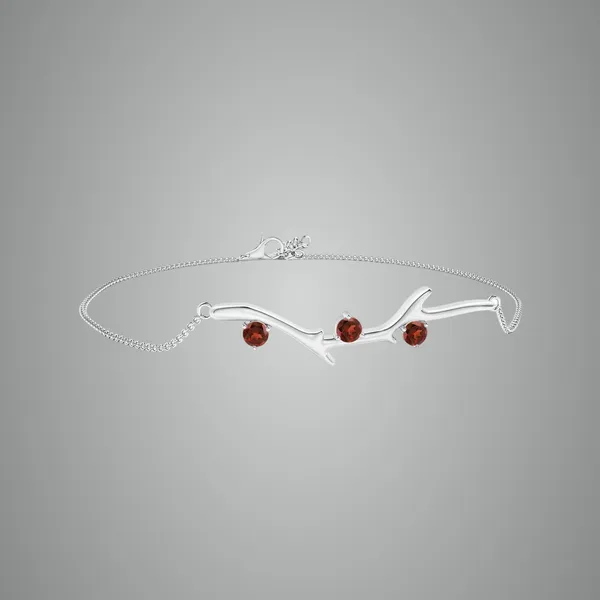 Red_Garnet_925_Sterling_Pure_Silver_Tree_Branch_Bracelet