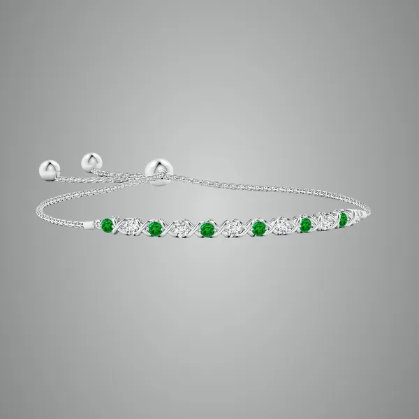 Green_Emerald_925_Sterling_Pure_Silver_Bolo_Bracelet