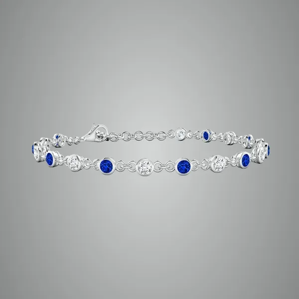 Blue_Sapphire_925_Sterling_Pure_Silver_Tennis_Bracelet