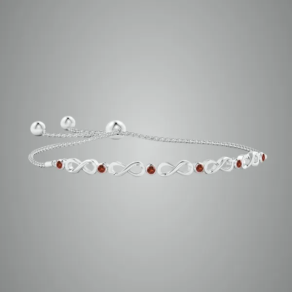 Red_Garnet_925_Sterling_Pure_Silver_Bolo_Bracelet