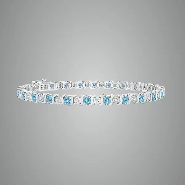 Blue_Aquamarine_925_Sterling_Pure_Silver_S_Curl_Tennis_Bracelet