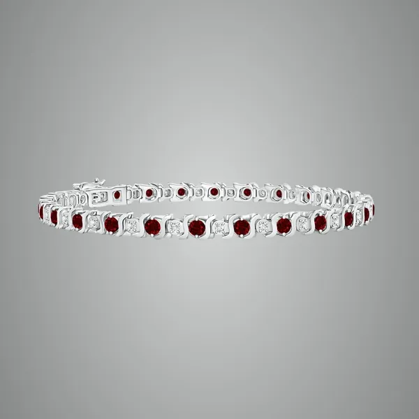 Red_Ruby_925_Sterling_Pure_Silver_S_Curl_Tennis_Bracelet