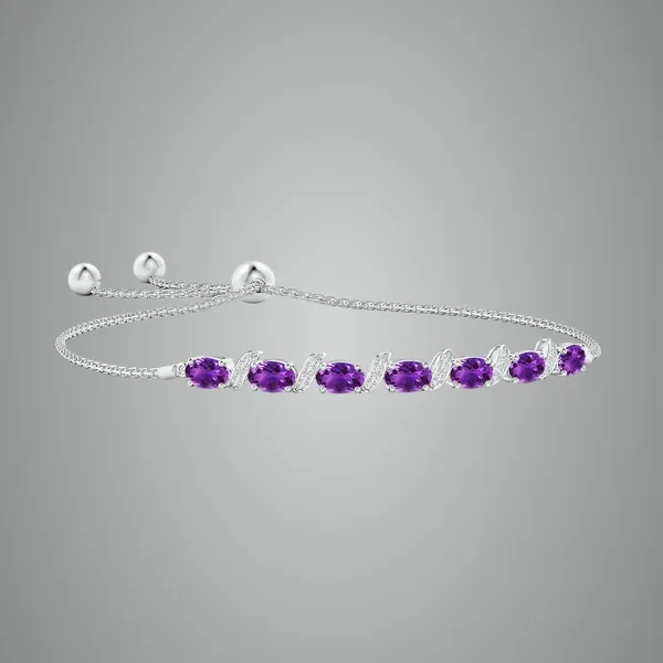 Purple_Amethyst_925_Sterling_Pure_Silver_Bolo_Bracelet