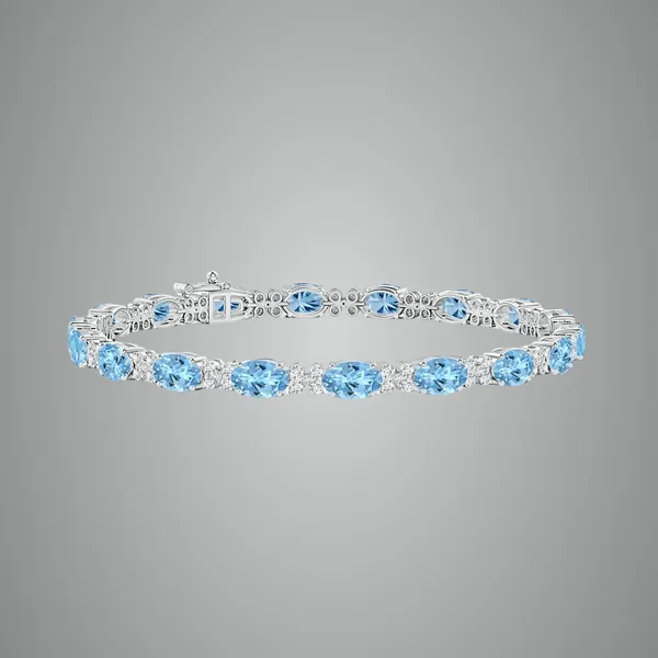 Blue_Aquamarine_925_Sterling_Pure_Silver_Tennis_Bracelet