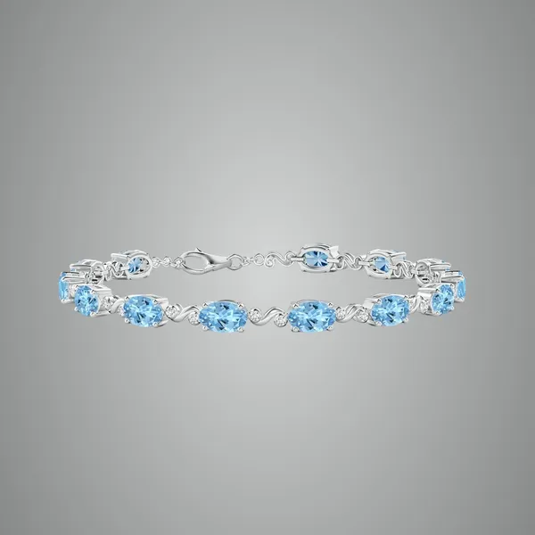 Blue_Aquamarine_925_Sterling_Pure_Silver_Swirl_Bracelet