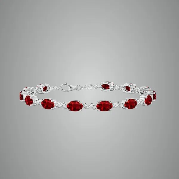 Red_Ruby_925_Sterling_Pure_Silver_Swirl_Bracelet