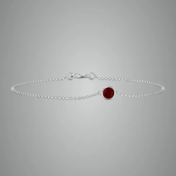 Red_Ruby_925_Sterling_Pure_Silver_Chain_Bracelet