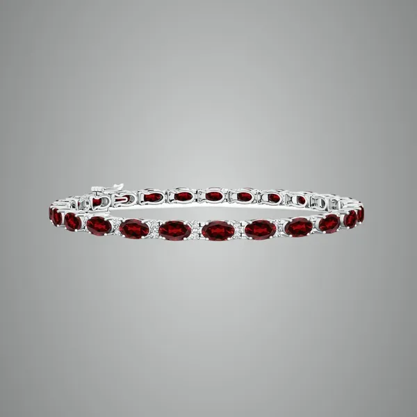 Red_Garnet_925_Sterling_Pure_Silver_Tennis_Bracelet